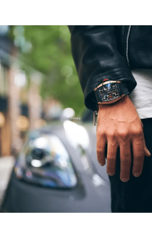 Cvstos,Chronograph 53.70x41mm,53.70x41mm,Red Gold,Titanium,Black,Red,Automatic,Chronograph,Day,Power Reserve Indicator,B00107,B00107.4172002