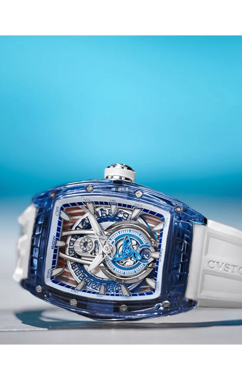Cvstos,Sealiner 53.70x41mm,53.70x41mm,Sapphire,Titanium,Brown,Black,Blue,Automatic,Day,42hours,C00103,C00103.4183004
