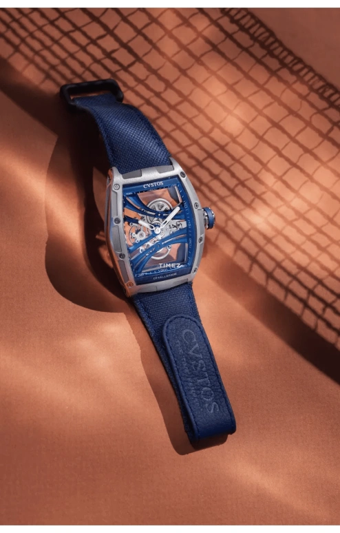 Cvstos,Jetliner 53.70x41mm,53.70x41mm,Aluminium,Blue,Handwound,70hours,In-house Caliber,A10113,A10113.4193001