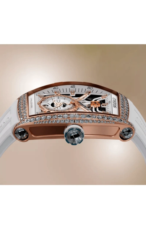 Cvstos,Jetliner 47.20x36mm,47.20x36mm,Red Gold,Titanium,White,Automatic,Day,42hours,A00103,A00103.3620002