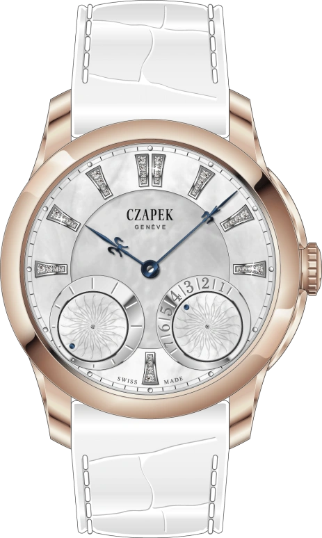 Czapek,Quai des Bergues 38mm,38mm,Red Gold,White,Sapphire,Round,QDB5