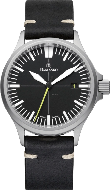 Damasko,Three-hand Models 39mm,39mm,Stainless Steel,Black,Automatic,Chronograph,Date,Day,DS30 YELLOW