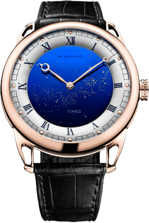 De Bethune,DB25 42mm,42mm,Rose Gold,Blue,Handwound,144hours,In-house Caliber,Mark Zuckerberg,DB25VRS3