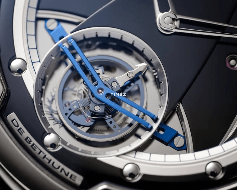 De Bethune,DB28 42.60mm,42.60mm,Titanium,Black,Silver,Mirror,Handwound,Power Reserve Indicator,Tourbillon,DB28TTIS8N,DB28TTIS8N/S