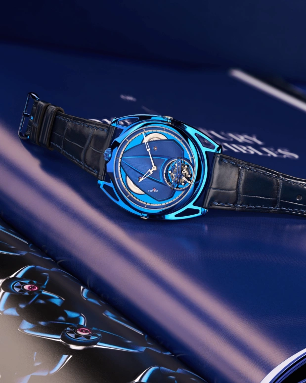 De Bethune,DB28 38.70mm,38.70mm,Titanium,Blue,Handwound,Tourbillon,120hours,DB28XSTB