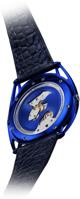 De Bethune,DB28 38.70mm,38.70mm,Titanium,Blue,Handwound,Tourbillon,120hours,DB28XSTB