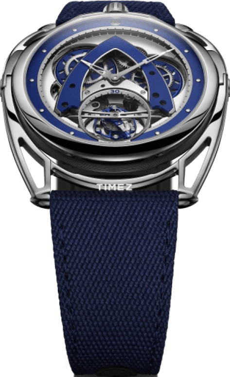 De Bethune,DB28 43mm,43mm,Titanium,Blue,Silver,Skeleton,Handwound,Power Reserve Indicator,Tourbillon,DB28XPSWT