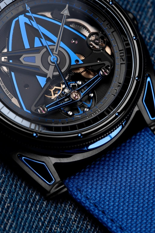 De Bethune,DB28 44mm,44mm,Zircon,Stainless Steel,Titanium,Blue,Black,Handwound,Power Reserve Indicator,120hours,DB28GSV2BB