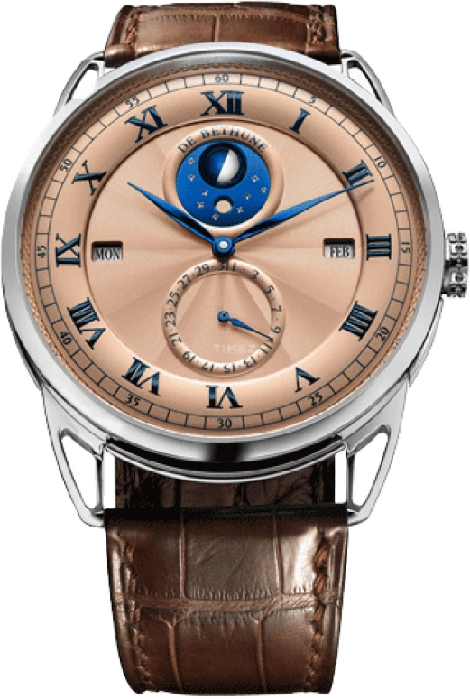 De Bethune,DB25 44mm,44mm,Platinum,Rose Gold,Handwound,Moonphase,Perpetual Calendar,Leap Year,Month,120hours,In-house Caliber,DB25QPAPS2