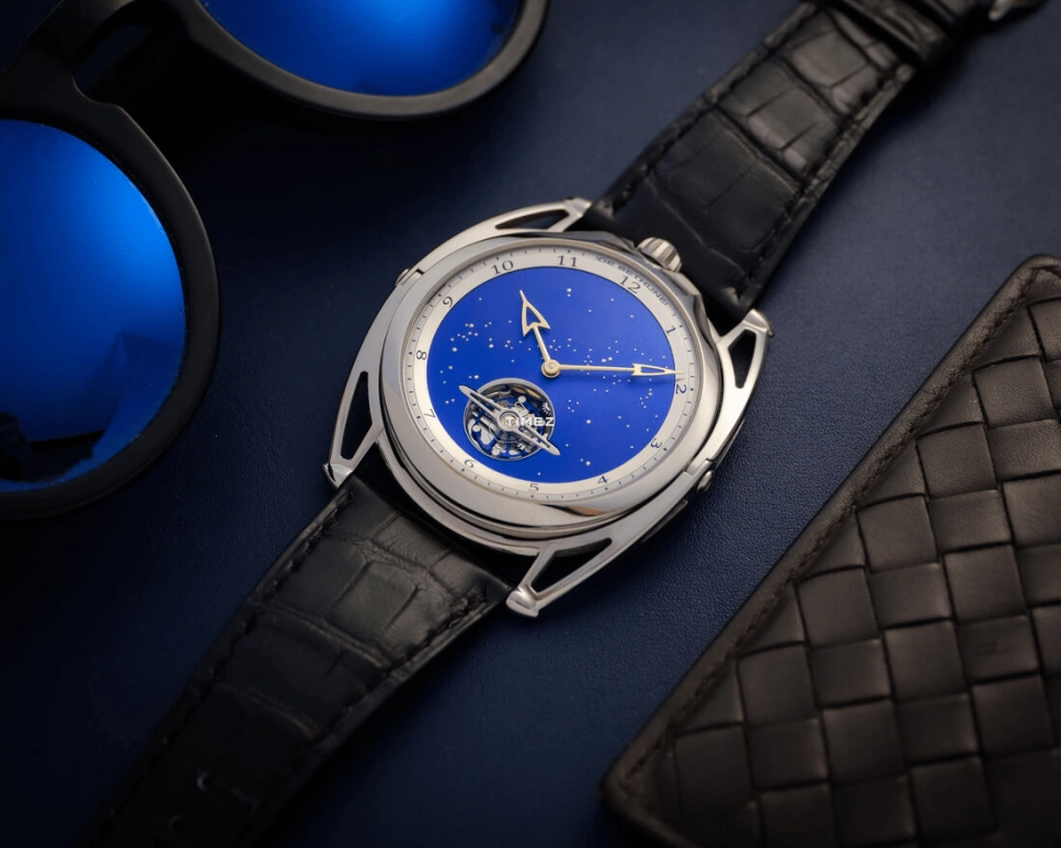 De Bethune,DB28 43mm,43mm,Titanium,Blue,Handwound,Tourbillon,Direct Pulse Escapement,DB28XPTIS3V2