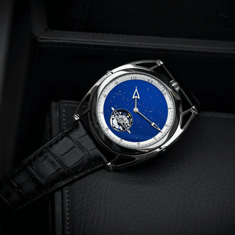 De Bethune,DB28 43mm,43mm,Titanium,Blue,Handwound,Tourbillon,Direct Pulse Escapement,DB28XPTIS3V2