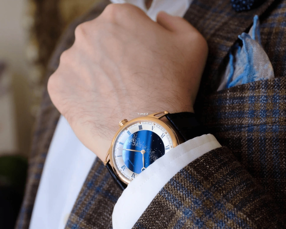 De Bethune,DB25 42mm,42mm,Rose Gold,Blue,Handwound,144hours,In-house Caliber,Mark Zuckerberg,DB25VRS3