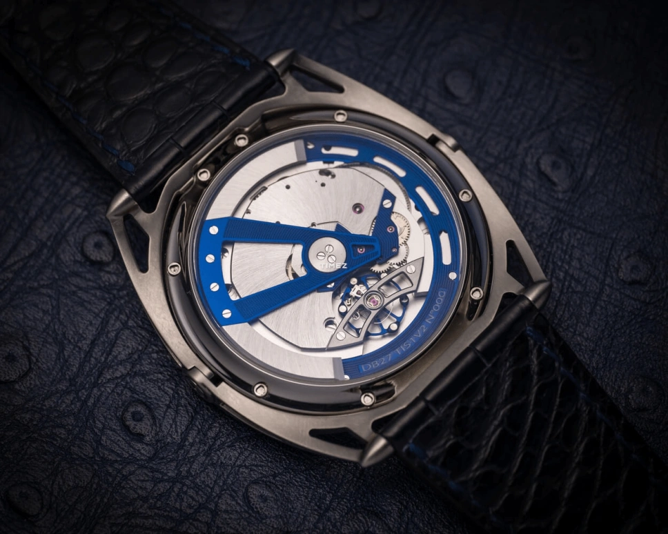 De Bethune,DB27 43mm,43mm,Titanium,Blue,Automatic,60hours,In-house Caliber,DB27TIS3V2