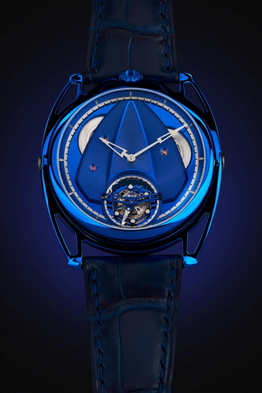 De Bethune,DB28 38.70mm,38.70mm,Titanium,Blue,Handwound,Tourbillon,120hours,DB28XSTB