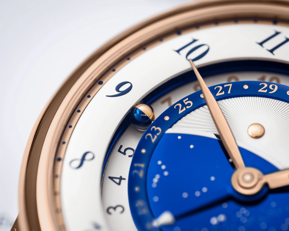 De Bethune,DB25 42mm,42mm,Rose Gold,Blue,White,Handwound,Day,Dule Time,Day / Night Indication,DB25VGR