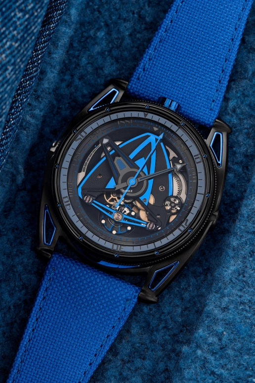 De Bethune,DB28 44mm,44mm,Zircon,Stainless Steel,Titanium,Blue,Black,Handwound,Power Reserve Indicator,120hours,DB28GSV2BB