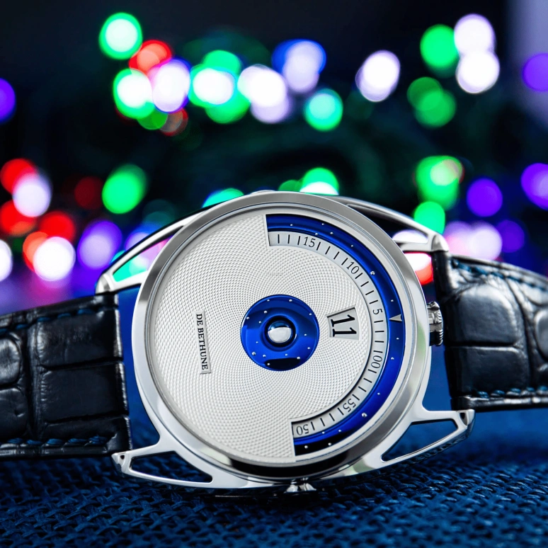 De Bethune,DB28 45mm,45mm,Titanium,Silver,Handwound,Moonphase,Jumping Hours,DB28DN,DB28DN/S