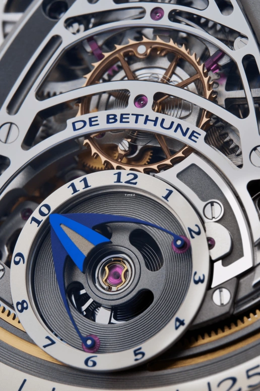 De Bethune,DB Kind of Two Grande Complication 43.50mm,43.50mm,Titanium,Grey,Handwound,Dule Time,Jumping Seconds,DBK2V1S8