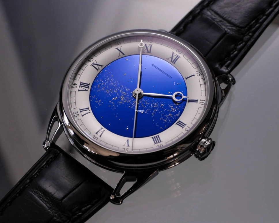 De Bethune,DB25 42mm,42mm,Titanium,Blue,White,Handwound,96hours,In-house Caliber,DB25VTTIS3