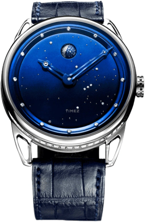 De Bethune,DB25 40mm,40mm,White Gold,Blue,Handwound,Moonphase,Power Reserve Indicator,DB25SJWS1