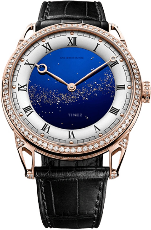 De Bethune,DB25 42mm,42mm,Rose Gold,Blue,Handwound,144hours,In-house Caliber,DB25VRDJS3