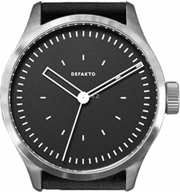 Defakto,Kinetik 39mm,39mm,Stainless Steel,Black,Automatic,Chronograph,Date,4,4.K-0101
