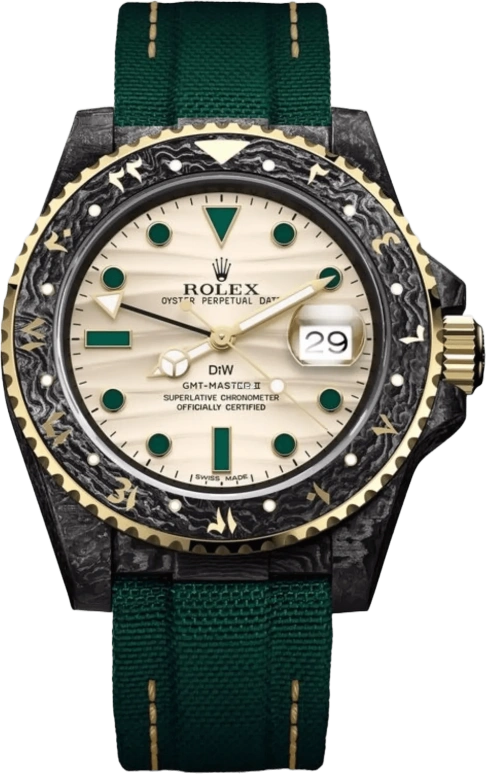 Designa Individual,Other 40mm,40mm,Carbon,Beige,Automatic,Day,Dule Time,GMT,116713OA01