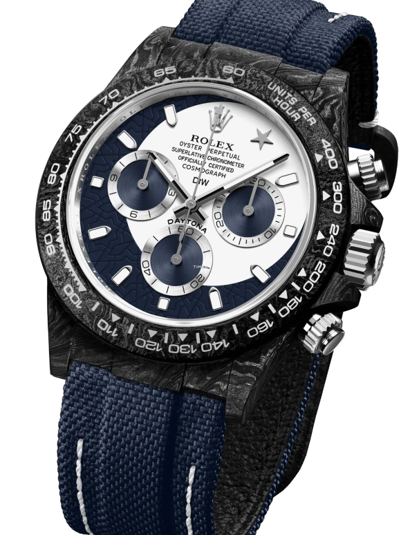 Designa Individual,Other 40mm,40mm,Carbon,Blue,White,Automatic,Chronograph,Sapphire,116500RBL01