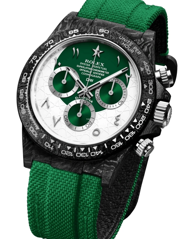 Designa Individual,Other 40mm,40mm,Carbon,Dual,Green,White,Automatic,Chronograph,72hours,116500RNG01