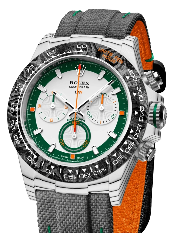 Designa Individual,Other 40mm,40mm,Carbon,Dual,Green,White,Automatic,Chronograph,72hours,116500ALP01