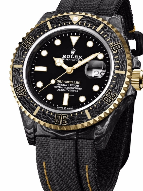 Designa Individual,Other 40mm,40mm,Carbon,Black,Automatic,Day,Round,126603BG01