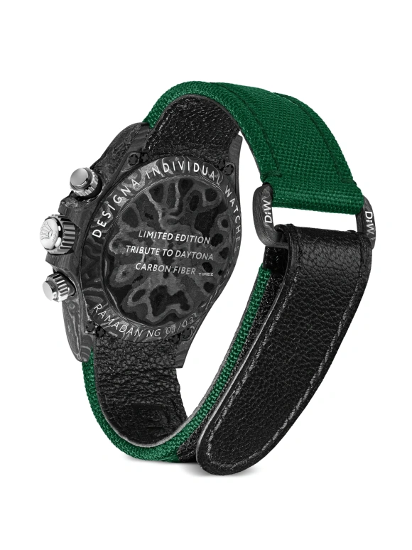 Designa Individual,Other 40mm,40mm,Carbon,Dual,Green,White,Automatic,Chronograph,72hours,116500RNG01
