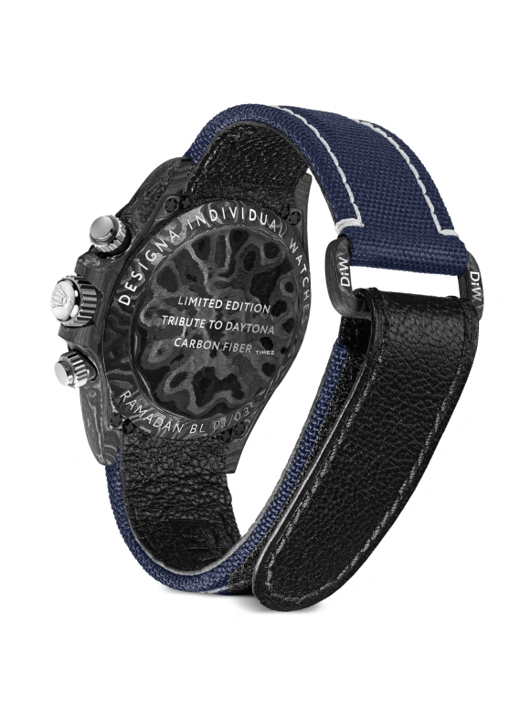 Designa Individual,Other 40mm,40mm,Carbon,Blue,White,Automatic,Chronograph,Sapphire,116500RBL01