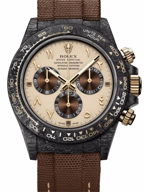 Designa Individual,Other 40mm,40mm,Carbon,Beige,Automatic,Chronograph,72hours,116503DEA01