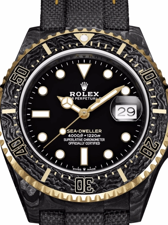 Designa Individual,Other 40mm,40mm,Carbon,Black,Automatic,Day,Round,126603BG01