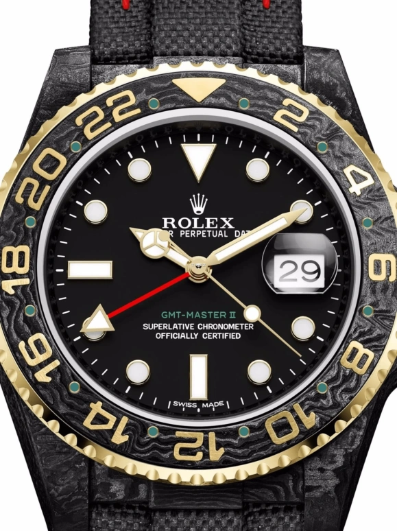 Designa Individual,Other 40mm,40mm,Carbon,Black,Automatic,Day,Dule Time,GMT,116713GS01