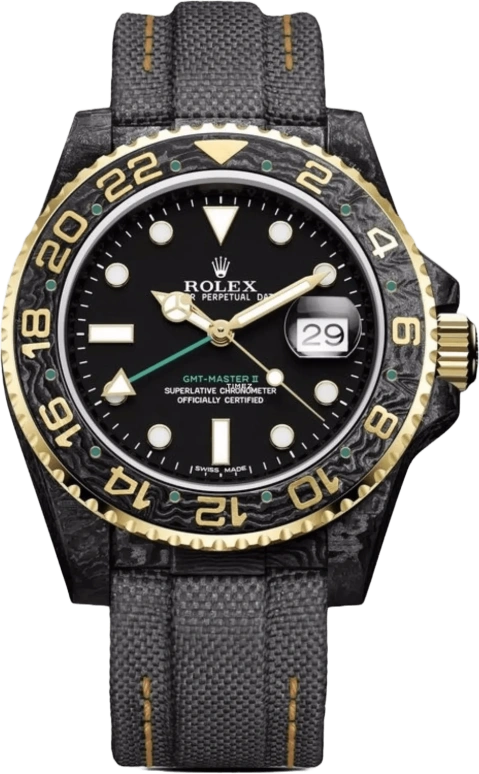 Designa Individual,Other 40mm,40mm,Carbon,Black,Automatic,Day,Dule Time,GMT,116713TTG01