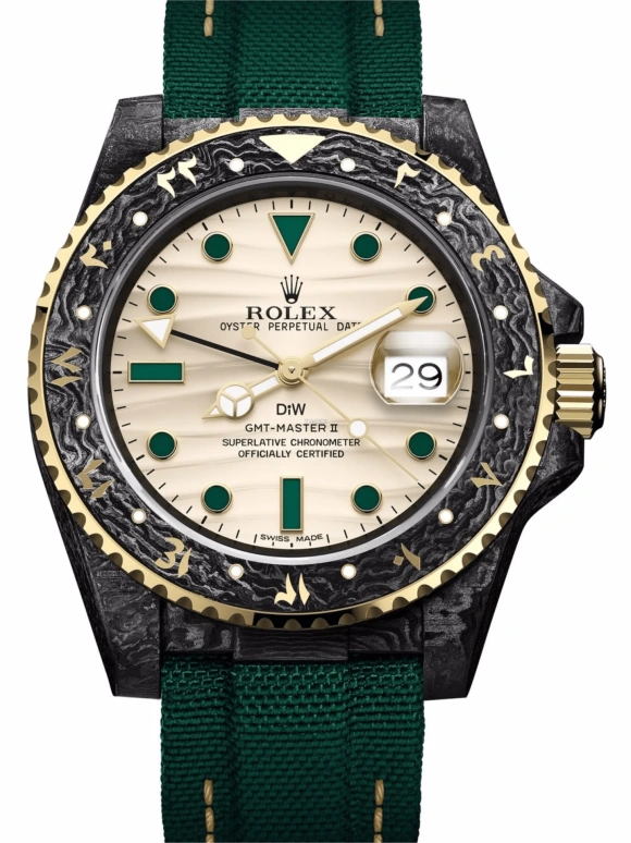 Designa Individual,Other 40mm,40mm,Carbon,Beige,Automatic,Day,Dule Time,GMT,116713OA01