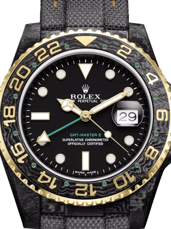 Designa Individual,Other 40mm,40mm,Carbon,Black,Automatic,Day,Dule Time,GMT,116713TTG01
