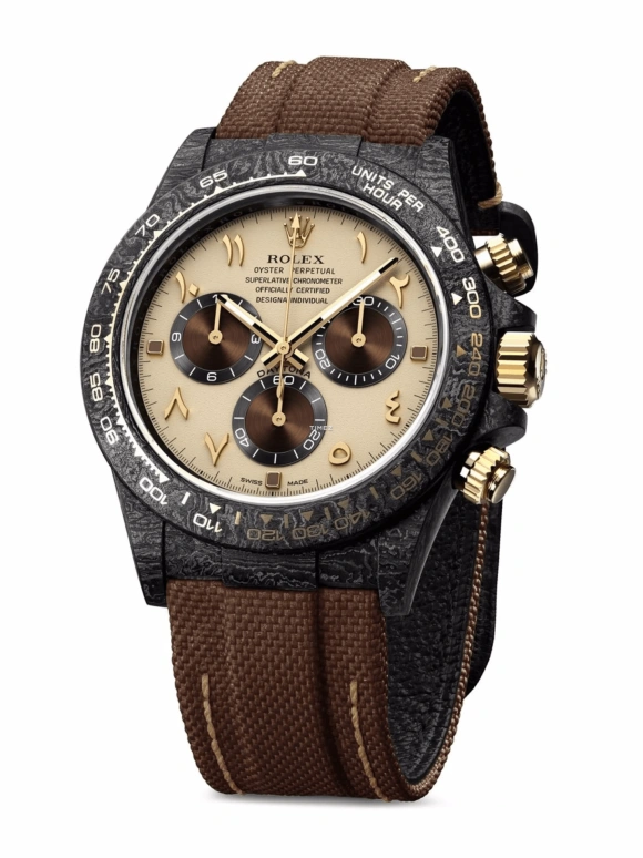 Designa Individual,Other 40mm,40mm,Carbon,Beige,Automatic,Chronograph,72hours,116503DEA01