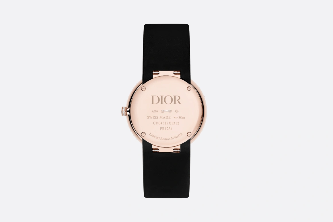 Dior,Other 38mm,38mm,Rose Gold,Black,Quartz,Sapphire,Round,CD04317X1312