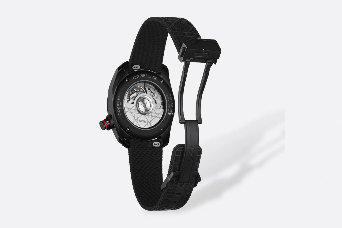Dior,Chiffre Rouge 38mm,38mm,Stainless Steel,Black,Automatic,Day,Sapphire,Crystal Glass,CD08351X1342 0000