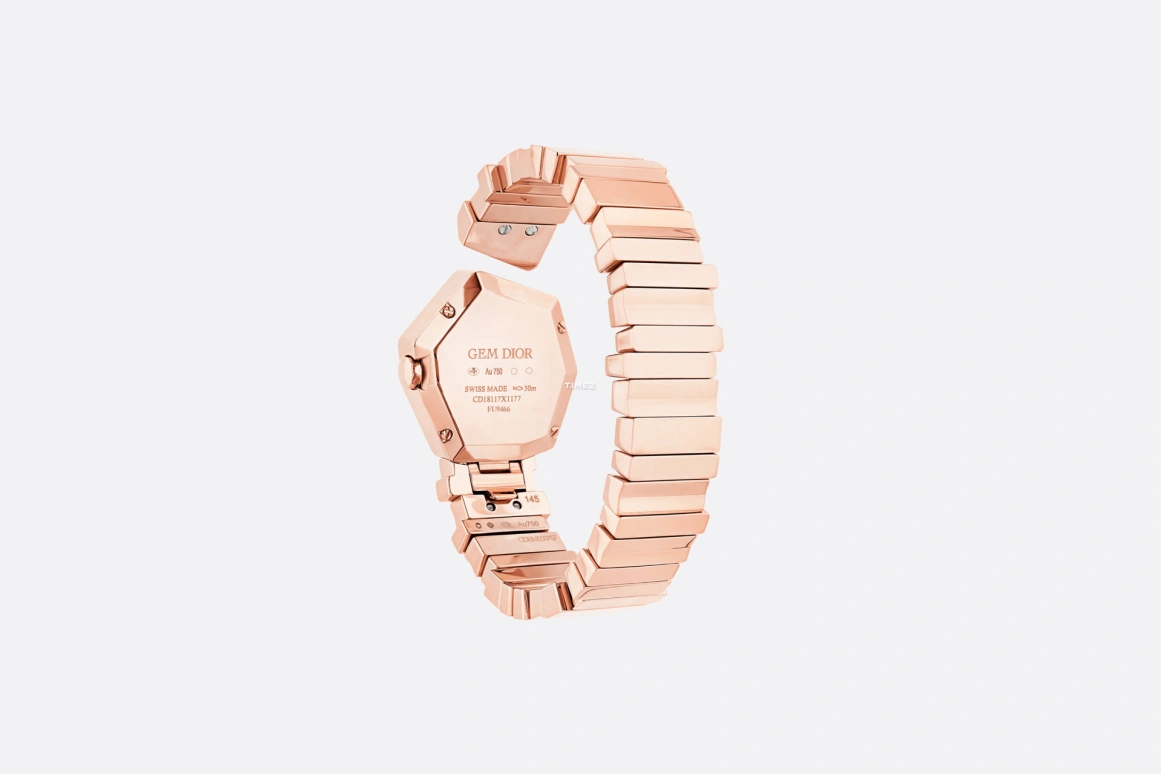 Dior,GEM DIOR 27mm,27mm,Rose Gold,Pink,Quartz,Sapphire,Crystal Glass,Other,CD18117X1177
