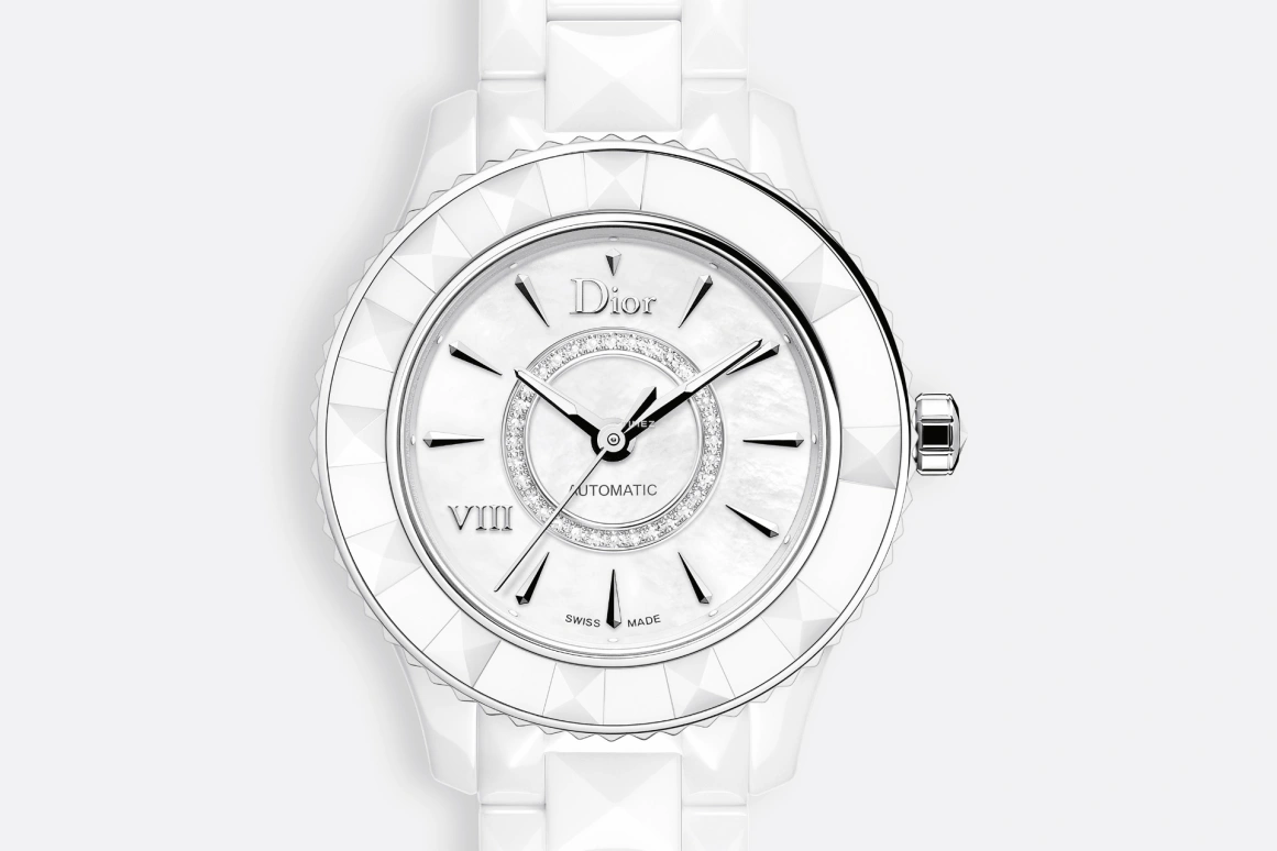 Dior,Other 33mm,33mm,Stainless Steel,Ceramic,Silver White,Automatic,Sapphire,Round,CD1235E3C002 0000