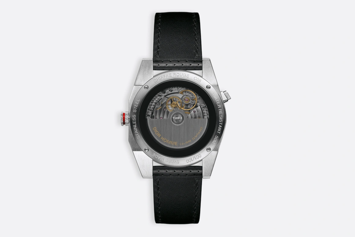 Dior,Other 38mm,38mm,Stainless Steel,Silver White,Automatic,Day,Dule Time,CD084C13A001 0000