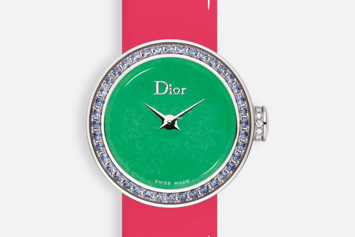 Dior,La D de Dior 19mm,19mm,Sapphire,White Gold,Green,Quartz,Sapphire,Round,CD04016KA001 0000