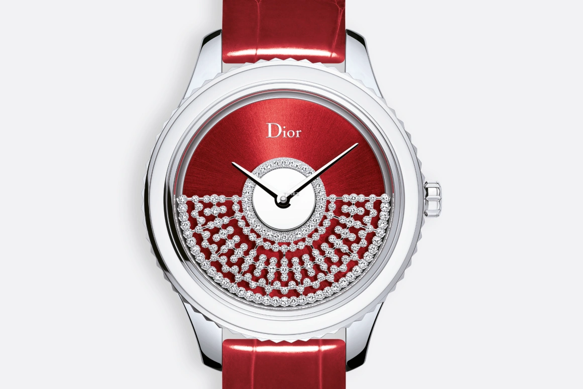 Dior,Dior Grand Bal 36mm,36mm,Stainless Steel,Sapphire,Crystal,Pearl,Red,Automatic,Sapphire,Round,CD153B14A001