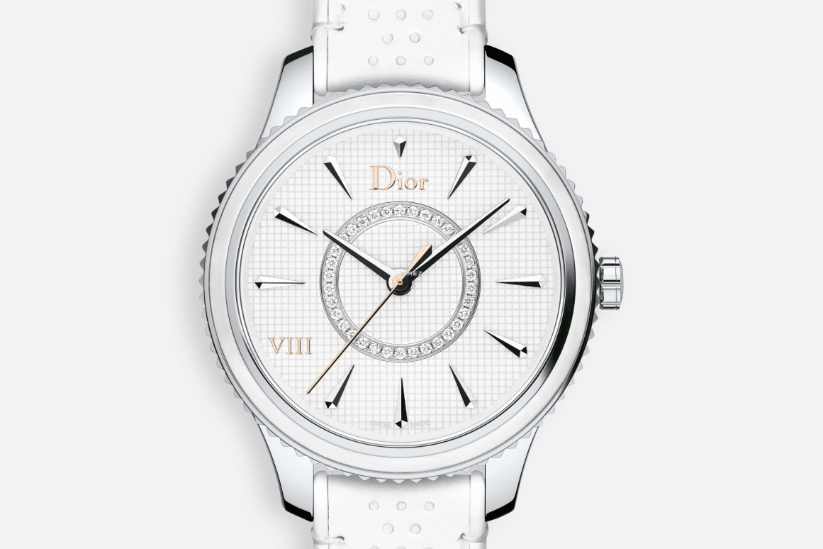 Dior,Other 32mm,32mm,Stainless Steel,Stainless Steel,Pearl,Silver White,Quartz,Sapphire,Round,CD152110A005 0000