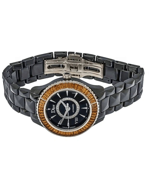 Dior,Other 33mm,33mm,Ceramic,Black,Automatic,Sapphire,Crystal Glass,Round,CD1235F3C001