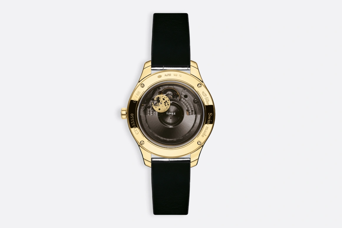 Dior,Other 36mm,36mm,Yellow Gold,Coffee,Automatic,Sapphire,Crystal Glass,Round,CD153550A001 0000